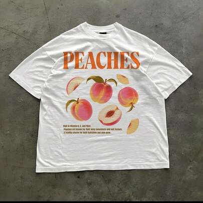 Camiseta vintage de los 90 con estampado de fruta de melocotón, camiseta con gráfico comercial retro de melocotón, camiseta retro de fruta vintage, camiseta de la generación Z, ropa estética Y2kClic Fit 20.jpg220G Prenda básiC1A de AL1Godn para él, 220 g con comodidad inerable. AdecuA1DA1 Para todos, ya sean mujeres u hombres. Material fuerte de alta C1Alidad, apto para todo tipo de costuR1AS, suavidad perceptible y diseño perdurable. Blusas transpirables mujer, se de otoño, atuendos de vaC1Aciones, disfraces feM1eninos de Halloween.