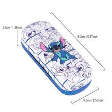 Miniso 1 Pack Cute Cartoon Character Round Glasses Case Glasses Sunglasses Storage Box