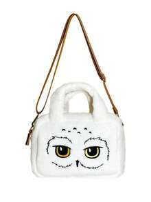 Harry Potter Girls' Hedwig Handbag, Plush Crossbody Bag, Large Capacity Zipper Clutch, Suitable For Commuting, Outings, Festivals, Parties, Halloween, Christmas And Other Occasions, Great Gift For Young Women, Students And Ladies - White - View 12