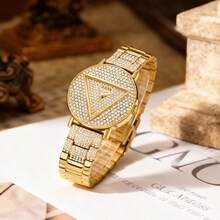 Guess Reloj de cuarzo para mujer, caja de acero inoxidable, aplicable a ocasiones de negocios, regalos de cumpleaños, GW0512L2 / GW0512L4 / GW0527L2