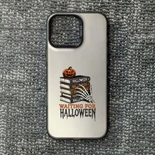Funda universal para iPhone diseñada con un tema espeluznante de Halloween, perfecta para bromas o entusiastas de Halloween que les gusta coleccionarlas.Regalo ideal para decoración de fiestas de Halloween, adecuado para familias y empresas. - Colores mixtos - Ver 1