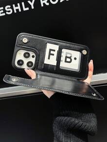 High End Fashion Leopard Print Pattern, Handmade Customization, Latest Designer Faux Leather Wallet Protective Case+Shock-Absorbing Frame, Equipped With Three Card Slots+Cash Slots, Certified Anti Drop, Simple Business Style, Fashionable And Practical, Shock-Absorbing And Scratch Resistant, Compatible With 17/17Air/17Pro/17ProMax, 16/16Plus/16Pro/16ProMax, 15.14, 13, 12, 11 Series, Easter Gift, Christmas And Halloween Decoration/Birthday Gift, Girlfriend, Boyfriend, Friend Or Yourself - 黑色 - 查看 9