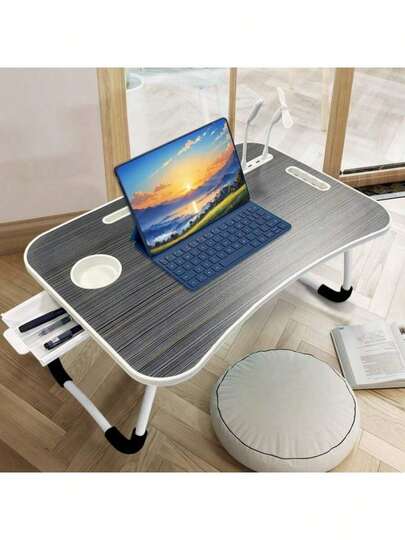 Portable Folding Laptop Stand Table, Dormitory Bedside Lazy Desk, Movable Bed Dining Table, Home Office Reading Multifunctional Table