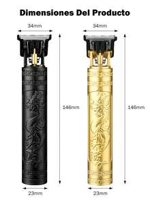 Afeitadora Eléctrica Multifuncional Para Hombres Con Maquinilla De Afeitar, Kit Profesional De Corte De Pelo Eléctrico Para Hombres, Recortadora De Cabello, Corte De Pelo Al Ras, Cortapelos Con Hoja En Forma De T, Carga Usb, Juego De Peines Guía Para La Barba, Kit De Arreglo Personal Para Hombre - Multicolor - Ver 12