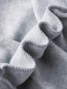 男士 NY Element 印花保暖连帽衫，街头风，秋冬季长袖上衣 - 灰色 - 查看 8