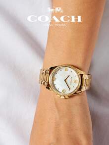 Coach Greyson Stainless Steel Women's Watch -Yellow Gold - 金色 - 查看 2