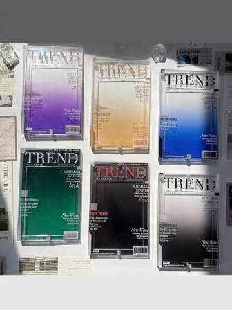 1Pc Transparent Letter Plastic Acrylic Photo Frame Gift For Colleagues Friends Children Couples Lovers MiniDecoration Display Frame