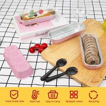 Mini Loaf Baking Pans With Lids 100 Pack, 6.8oz Rectangle Aluminum Foil Mini Cake Baking Pans Tins Containers,Disposable Ramekins Baking Cups Muffin Tins - Nhiều màu - Xem 4