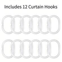 Halloween Thanksgiving Christmas Shower Curtain With Hooks Elegant Ballroom Women Chandelier Floral Motifs 2D Flat Partition For Windows Walls & Bathtub Polyester Fabric Machine Washable With Hooks Bathroom Bathtub Decor All Season Universal - 彩色 - 查看 5