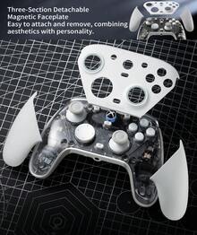 GAMESIR G7 Pro Elite Gaming Controller, Hall Effect Joystick, Zero Deadzone, Haptic Feedback, Adjustable Micro-Touch Linear Triggers, Multi-Platform Compatible: PC/Android/TV, White - White - View 3
