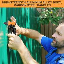 Rivet Gun, Pop Rivet Gun Kit With 200pcs Rivets, 4-In-1 Heavy Duty River Gun Tool/Rivet Gun Kit, 3/32 Inch, 1/8 Inch, 5/32 Inch, 3/16 Inch 4 Replaceable Nozzle For Metal, Plastic, Leather - Black - View 2