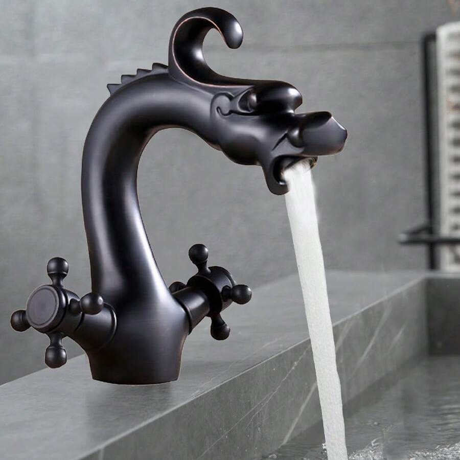 SENDERPICK Robinets de lavabo - Noir antique - Voir 1
