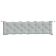 vidaXL Gartenbank-Auflagen 2 Stück Melange Hellgrau 200x50x7 Cm Stoff - Grey - View 6