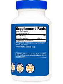 Nutricost Chitosan Supplement (1,200mg) 120 Capsules - GMO-Free, Gluten-Free, 40 Servings - 其他 - 查看 5