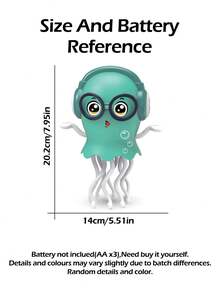 Children's Funny Dancing Jellyfish Music Toy, Amusing Stress Relief Electric Early Education Soothing Nightlight Toy, Birthday/Christmas/New Year Gift For Boys And Girls