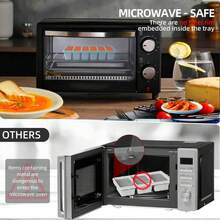 硅胶冷冻模具礼盒套装，包含2个勺子、1/2杯、1杯和2杯带盖硅胶冷冻托盘 - 食品准备和厨房必备品 - 多顏色 - 查看 9