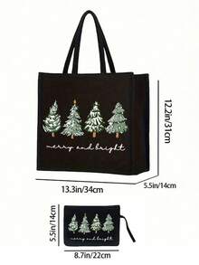 Geantă de mână din in pentru femei, capacitate mare, geantă de cumpărături, geantă de mână portabilă pentru depozitare casual, potrivită pentru călătorii zilnice, vacanță la plajă, geantă de cumpărături cu capacitate mare, pungă cosmetică lavabilă la mașină pentru femei, geantă portabilă pentru articole de toaletă, geantă de machiaj, foarte potrivită pentru școală, zile de naștere, universitate, serviciu, afaceri