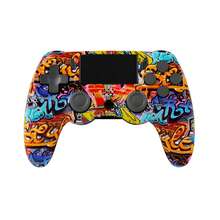 GAMINJA P47 Wireless Controller, Compatible With P4/P4 Slim/P4 Pro/PC, Dual Vibration, Speaker, 6-Axis Gyroscope, Headphone Jack, Touchpad - Multicolor - View 20