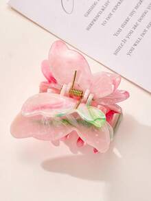 6pcs/1pc Marble Patterned Butterfly Shaped Hair Claws, 6.5cm/2.56Inch, Women's Headwear, Hair Accessories, Hair Clips, Claw Clips, Hair Claw On The Back Of The Head, Suitable For Casual, Party, Street And Other Scenes, Cute And Versatile Style High-End Hair Accessories, Can Be Used As Holiday Gifts, Can Be Worn All Year Round, Thick And Thin Hair Can Be Used Fashion Hair Clutch Elegant Hair Jaw Clip - Multicolor - View 15