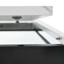 Telescopic Dining Table, 140/180x80x75cm, Metal Iron Legs And Square Tube Legs (Modern White MDF Top With Marble Pattern), Dual Use For Home And Office - White - View 2