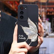 Funda de mariposa texturizada para Samsung Galaxy S25 Ultra/S24 PLUS/S23+/S22/S21 Series, a prueba de golpes y antideslizante, ligera, nuevo diseño de moda, funda protectora de TPU de alta calidad, agarre antideslizante, funda protectora a prueba de golpes, carcasa hermosa, funda de teléfono a la moda, material duradero, cubierta protectora flexible, cubierta protectora a prueba de golpes, para entusiastas de la tecnología, entusiastas de la moda - Colores mixtos - Ver 8