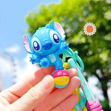 Lilo & Stitch Skateboard Keychain - Official Inspired Bag Charm, Cute Cartoon Character Key Ring For Backpacks/Purses, Soft PVC Collectible Trinket - Multicolor - View 6