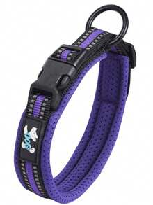 1pc Comfortable Breathable Adjustable Reflective Pet Collar