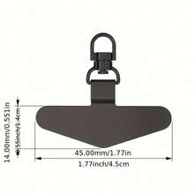 Customized Mobile Phone Pad With Name And Content Markings, Mobile Phone Lanyard Piece, Stainless Steel 360 Degree Rotating Clip, Metal Hanging Chain, Metal Stainless Steel Clip, 360 Degree Rotatable Triangle Universal Hanging Piece, Buckle, Anti Loss And Hanging