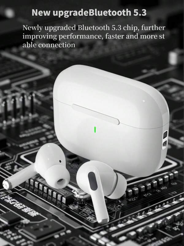 Auriculares inalámbricos, auriculares inalámbricos, auriculares verdaderamente inalámbricos - compatibles con Apple y Android, con micrófono incorporado, auriculares resistentes al sudor, blancos, auriculares > inalámbricos, Airbud's, auriculares verdaderamente inalámbricos