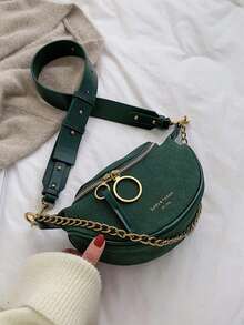 1 Stück modische neue einfarbige Damen Brusttasche mit matter Oberfläche, passend für Herbst und Winter, vielseitig und elegant, Wildleder Umhängetasche/Schultertasche