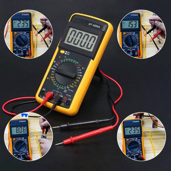Multímetro Digital Profissional com Capacitômetro Bip Original - Medição Precisa para Eletrônica, Mecânica e Casa