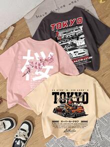 Apricot, Pink, and Dark Gray