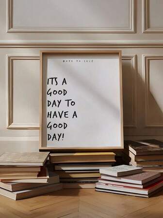 1 Piece Inspirational Quote Canvas Painting Motivational Wall Poster Modern Minimalism Art Picture Bedroom Living Room Apartment Wall Decor No Frame