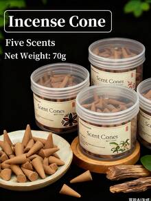 70克沉香锥，檀香，金字塔形香锥，采用天然沉香制成，不添加化学香料，持久醇厚的香气，舒缓身心，去除室内异味。
