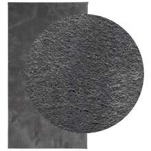 vidaXL Teppich HUARTE Kurzflor Weich Und Waschbar Anthrazit 80x150 cm - Grigio - Visualizzare 3