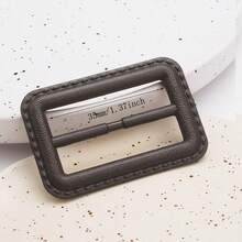 10pcs/Set Japanese Style Buckle, High-End Coat/Jacket Rectangular Waist Belt Buckle, Faux Leather 3-Prong Adjustable Buckle, Black & Coffee, All Season