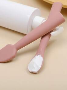 1set Baby Bum Brush Diaper Cream Spatula Wipe-Clean Soft Silicone Baby Spatula Diaper Cream Applicator Infant Accessories