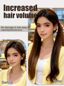 22-Inch Synthetic Ponytail Hair Extensions, High Temperature Fiber, Natural Wavy Texture, Elastic Band, Suitable For All Ages, Christmas Parties And Everyday Hairstyles - 1pc/2pcs Set (Easy To Wear)