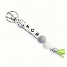 1pc Personalized Sports Name Keychain, Sports Backpack Pendant, Customized Name Keychain, Football/Volleyball/Basketball/Tennis Keychain
