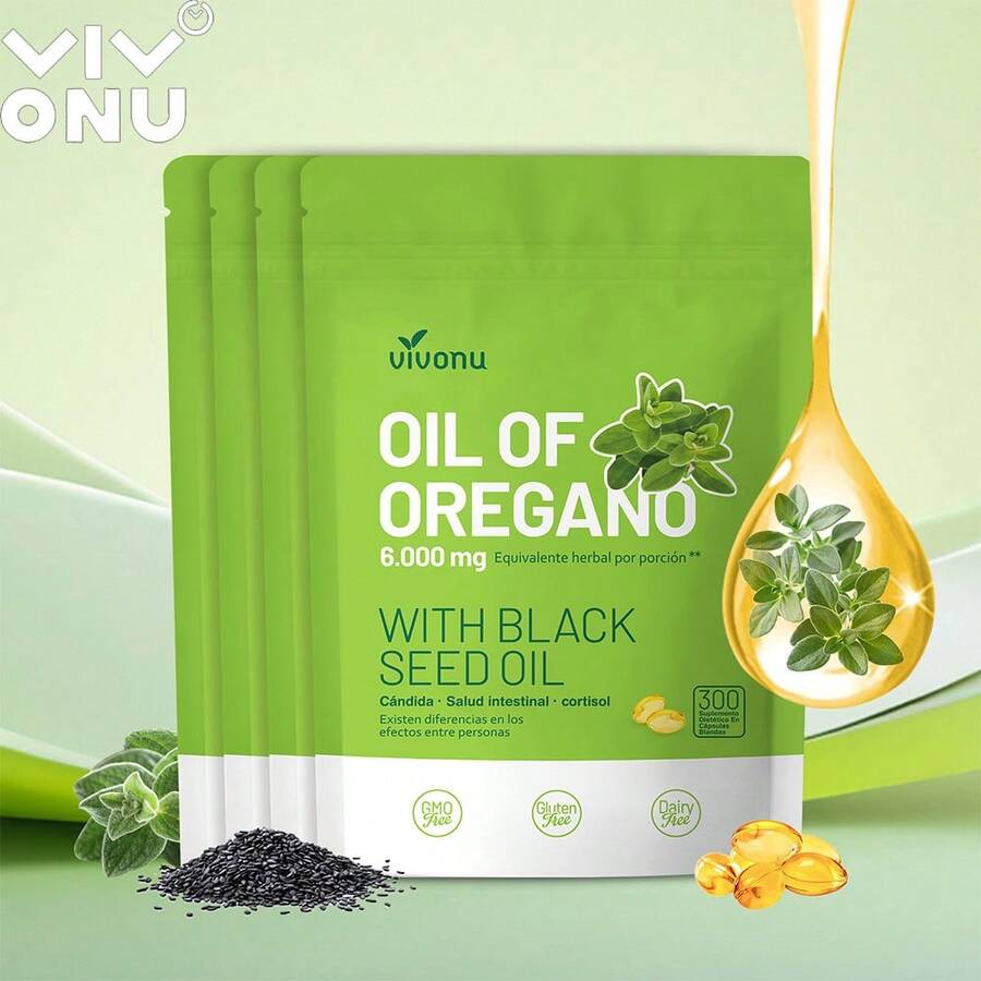 VIVONU El aceite de aguacate contiene aceite de semilla negra, aceite de cápsula de aguacate de equilibrio, cápsulas blandas de aceite de aguacate orgánico, carmín, bairiquina contiene una variedad de vitaminas y minerales buena pareja saludable en el hogar.