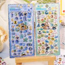 Wiederverwendbare 3D Harz Aufkleber - gemischte Farben, selbstklebende DIY Bastelaufkleber für Kunst & Handwerk