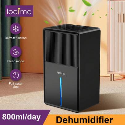  LOEFME Elektro-Entfeuchter, 3 l – Schnelles Trocknen von Wäsche, Raumentfeuchter mit automatischer Abschaltung, 12h-Timer, Farblicht nachts, automatischer Entfeuchtungsmodus. Leiser Entfeuchter für Zuhause, Badezimmer, Keller – tolles Hauswarming-Geschenk für Freunde