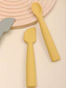 1set Baby Bum Brush Diaper Cream Spatula Wipe-Clean Soft Silicone Baby Spatula Diaper Cream Applicator Infant Accessories