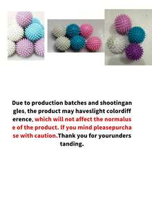 6pcs Fluffy Laundry Balls - Pet Hair Remover, Fabric Hair Absorber And Remover, Washing Machine Cleaning Balls - Enhance Your Laundry Experience. Reusable Laundry Balls, Washing Machine Laundry Balls, Laundry Drying Balls, Fabric Softener Balls