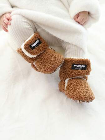 Botitas de cuna de forro polar sherpa con suela antideslizante para bebés niños y niñas, tallas 0-3, 3-6, 6-12, 12-18, 18-24 meses