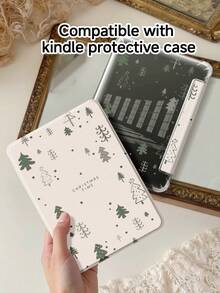 极简圣诞树图案保护套，兼容 iPad 10 代、iPad 10.2/iPad Mini 6/iPad Mini 7/9.7、Galaxy Tab A9 Plus，3+Y 可折叠防弯折，内置笔槽，适用于 Kindle（11 代）2022 年发布，硅胶加固边角，自动唤醒/睡眠功能，完美日常保护，是情人节、圣诞节和春季浪漫礼物的理想之选，时尚简约设计。 - 彩色 - 查看 9