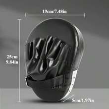 符合人体工学的拳击手靶 - 轻便EVA训练垫，适用于拳击、散打和跆拳道 - 红黑配色，经久耐用，便于携带，训练器材|符合人体工学设计|轻便垫子