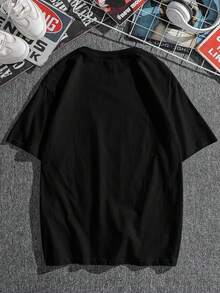 Áo thun in hình Goodness, Áo thun nam tay ngắn thường ngày cho mùa hè - màu đen - Xem 3