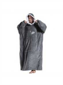 Oversized Hooded Wearable Blanket, Loose Fit Hooded Blanket, Super Soft & Warm, Front Apple Pocket Design, Suitable For Both Men And Women, Large Pocket Design, Great Gift And Comfortable Home Choice