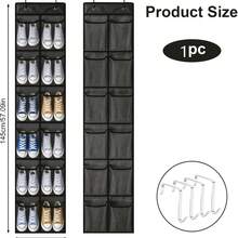 1个装/12/28/35/14/40个口袋可选网袋鞋架，衣柜门挂式收纳架，大口袋挂式鞋架，适用于衣柜门后网状鞋架，门后鞋架，衣柜挂式鞋架，节省空间 - 彩色 - 查看 20